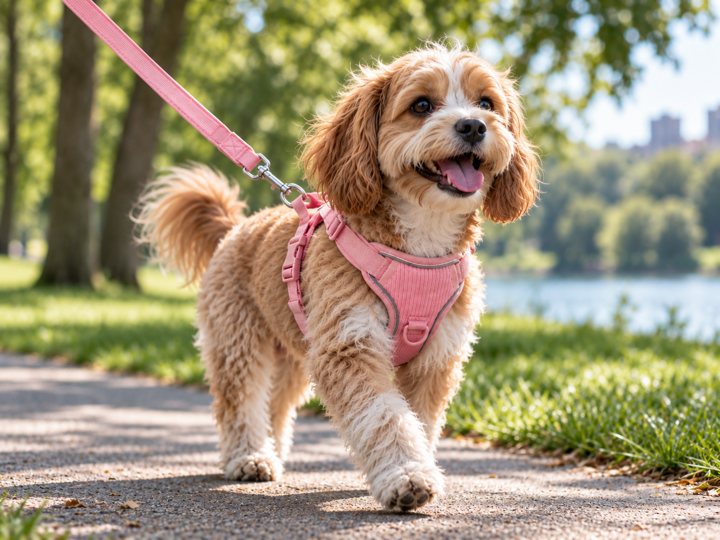 Perro paseando con Arn&eacute;s Comfort Pro